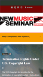 Mobile Screenshot of newmusicseminar.com